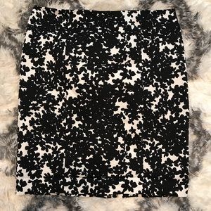 Ann Taylor Black and White Skirt